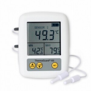 ETI 고정밀 디지털 알람 냉장고온도계(냉장/냉동)동시측정 써마가드-102(온라인 판매시 판매가 준수)